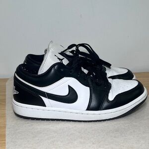 Nike Jordans Black and White Low-Top Sneakers